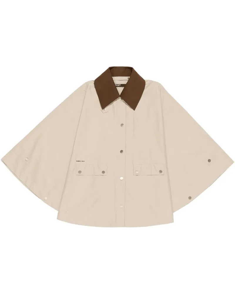 BIMBA Y LOLA Cape mit abnehmbarem Kragen - Nude Nude