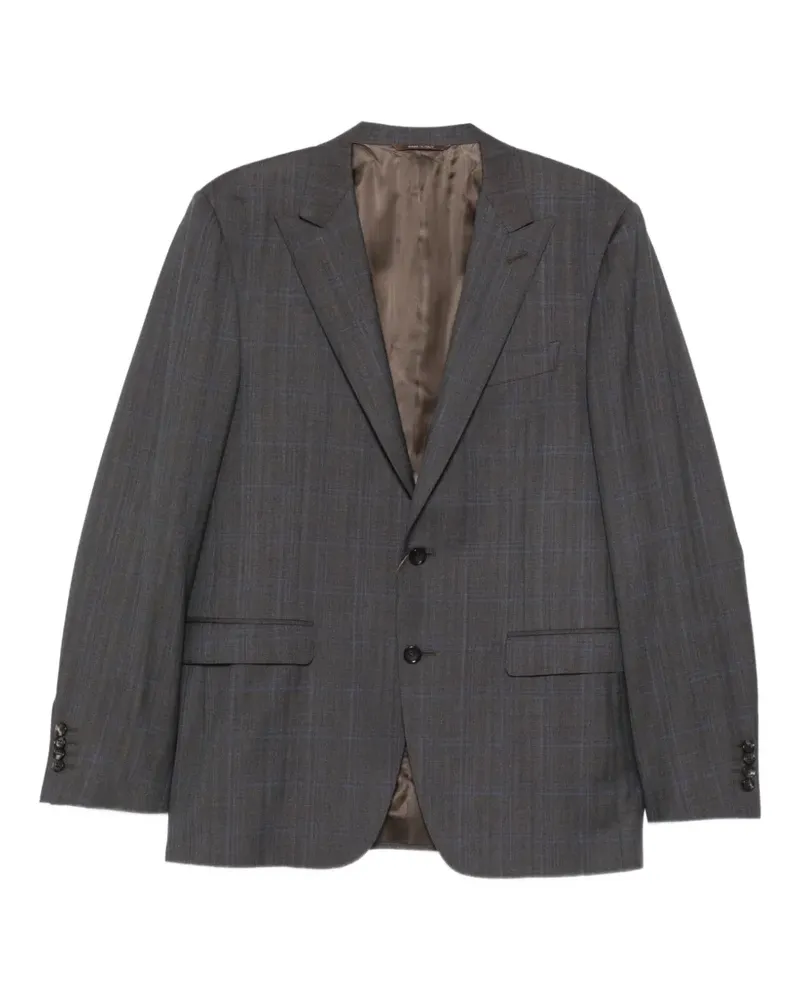 Canali checked wool suit - Grau Grau