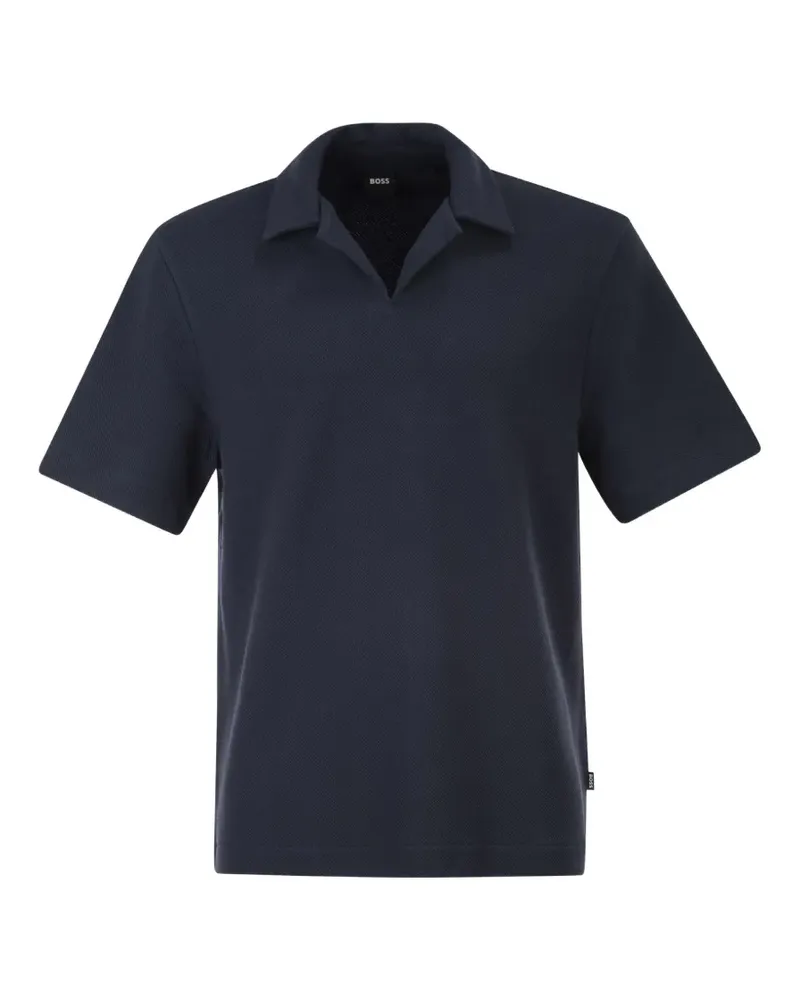 HUGO BOSS tcotton polo shirt - Blau Blau