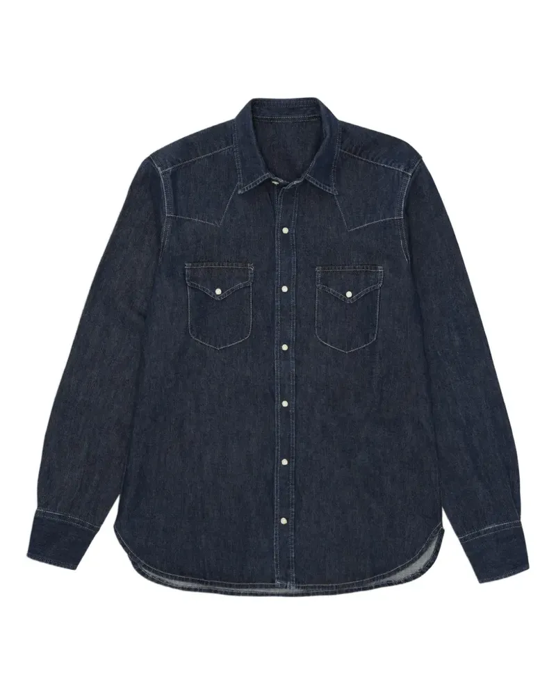 Fortela Texj western denim shirt - Blau Blau