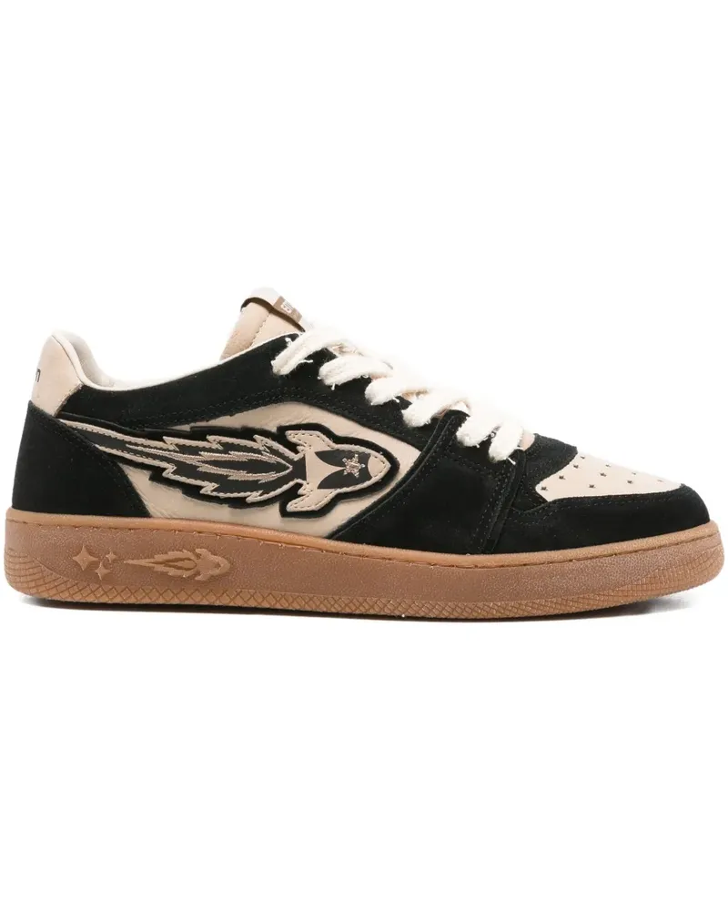 ENTERPRISE JAPAN EJ Egg Rocket Wildleder-Sneakers - Schwarz Schwarz