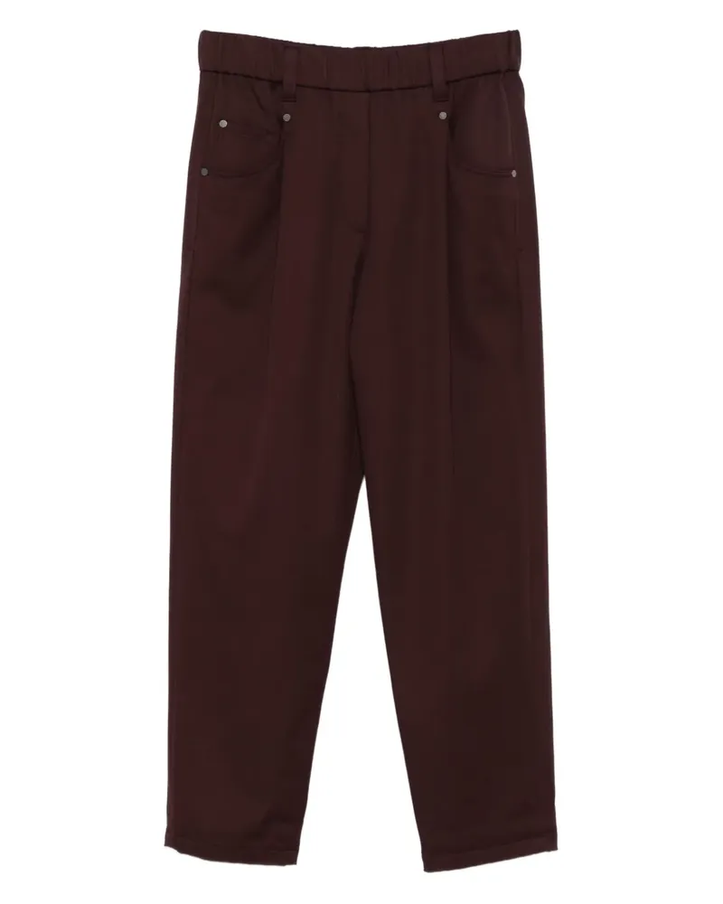 Brunello Cucinelli Hose mit elastischem Bund - Braun Braun