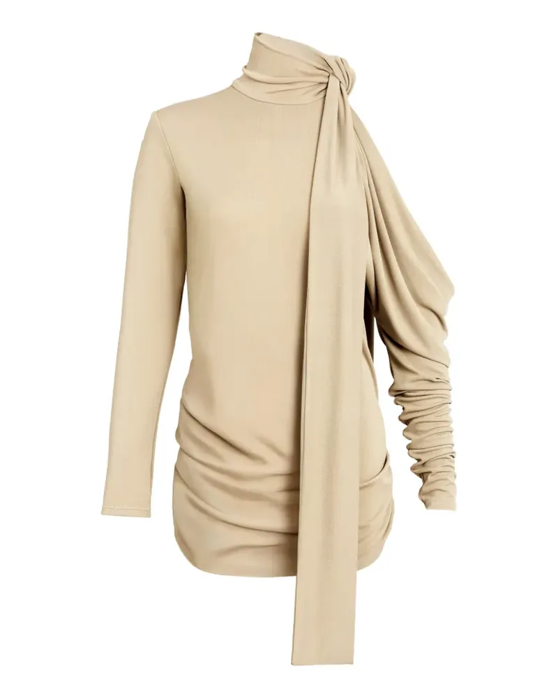 Silvia Tcherassi Angel draped blouse - Nude Nude