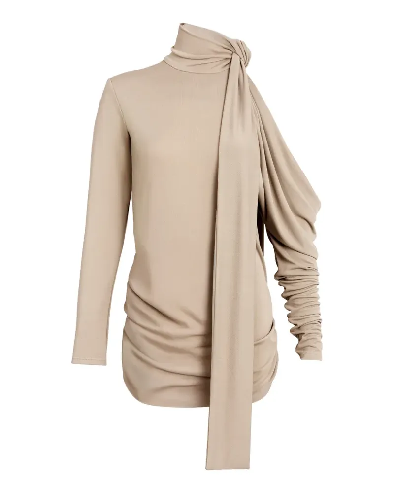 Silvia Tcherassi Angel draped blouse - Nude Nude