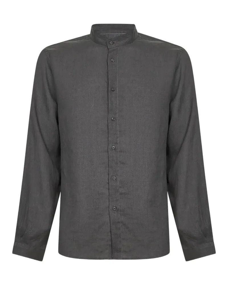 Brunello Cucinelli mandarin collar long-sleevesshirt - Grau Grau
