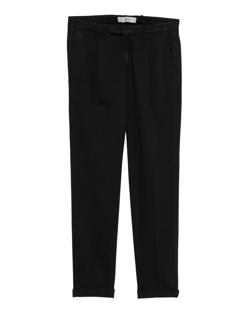 Briglia 1949 pleated chinos - Schwarz Schwarz