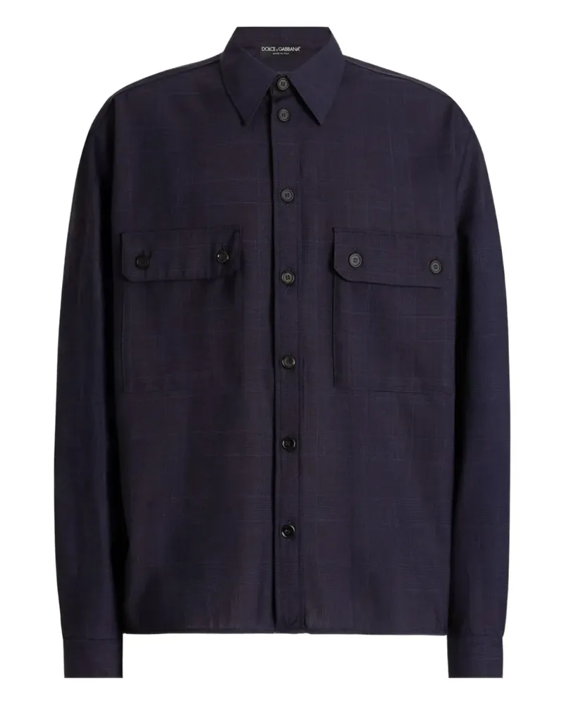 Dolce & Gabbana Hemd mit Check - Blau Blau