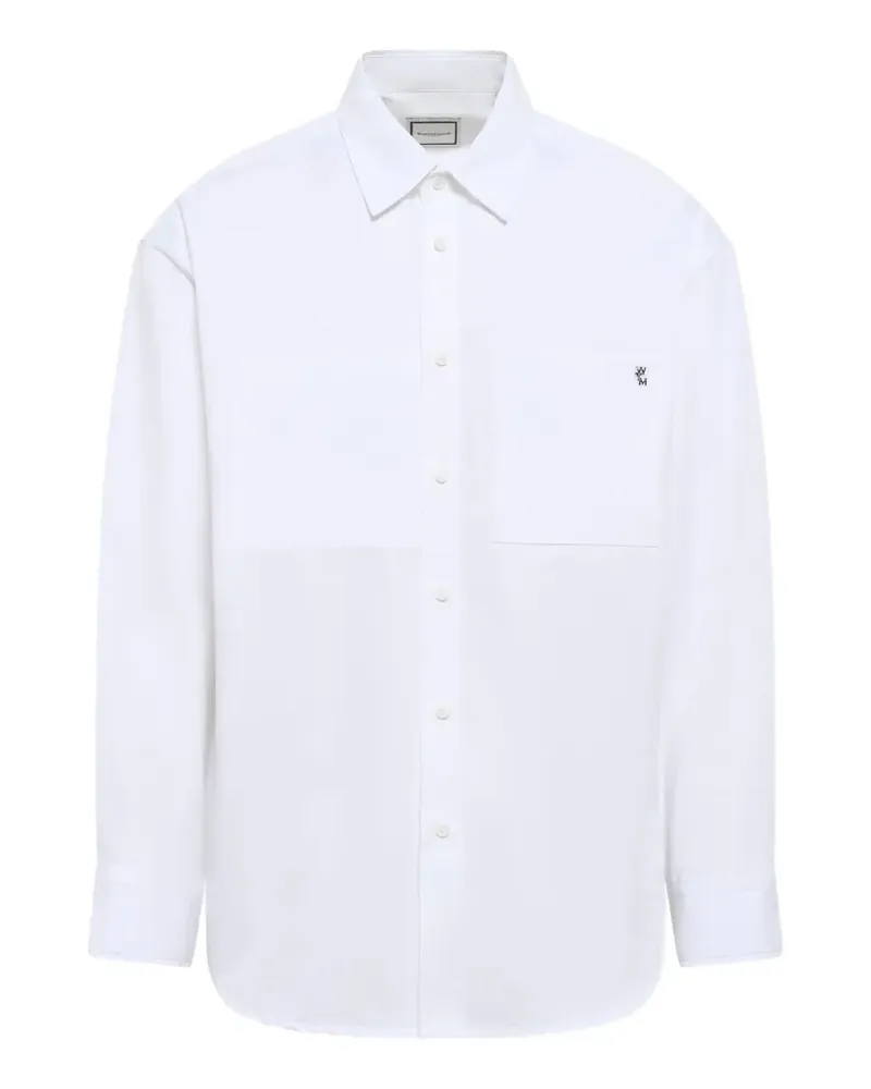 Wooyoungmi patch-pocket long-sleeve shirt - Weiß Weiß