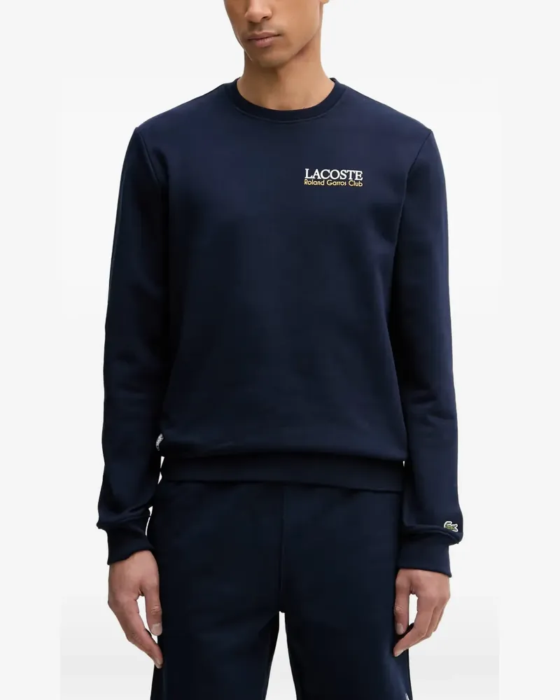 Lacoste Roland-Garros logo-print sweater - Blau Blau