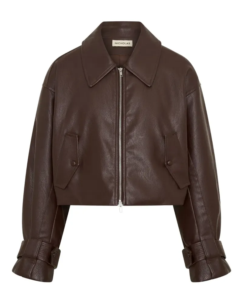 NICHOLAS Paris Jacke mit Reißverschluss - Braun Braun