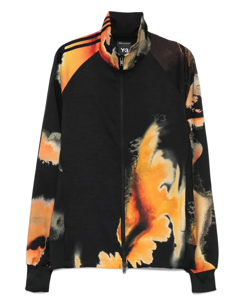 Y-3 AOP Jacke mit abstraktem Print - Schwarz Schwarz