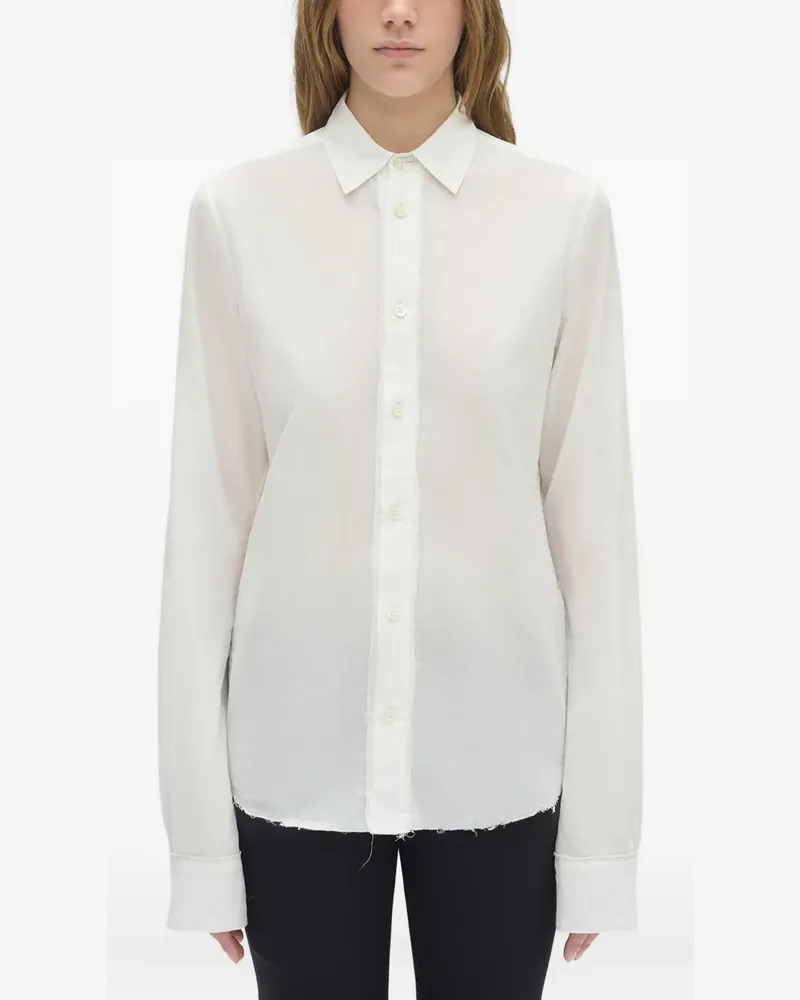 Ann Demeulemeester Langärmeliges Hemd - Weiß Weiß