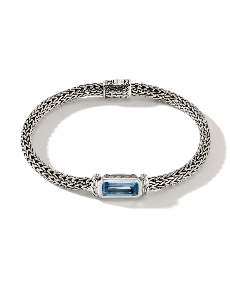 John Hardy Classic Chain Armband mit Aquamarin - Silber Silber