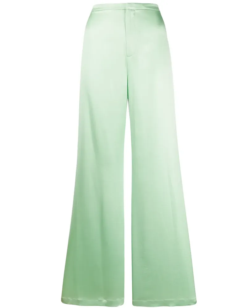 Alexander Wang Shine Wash and Go' Satinhose - Grün Grün