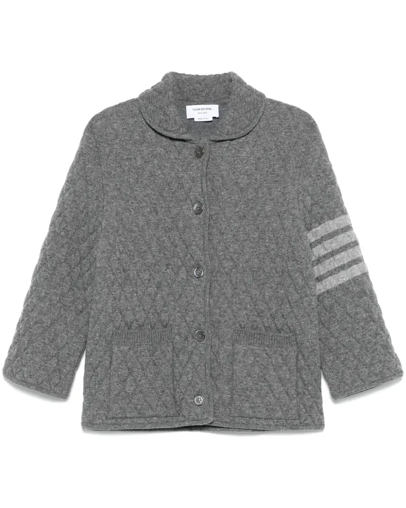 Thom Browne 4 Bar Stripes Steppjacke - Grau Grau