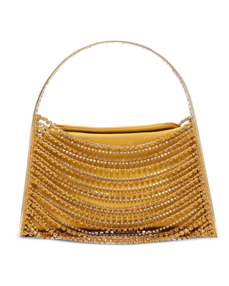 Benedetta Bruzziches Handtasche mit Kristallen - Gelb Gelb