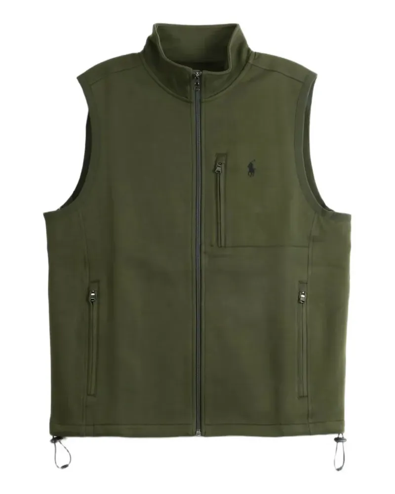 Ralph Lauren logo-embroidered zip-up vest - Grün Grün