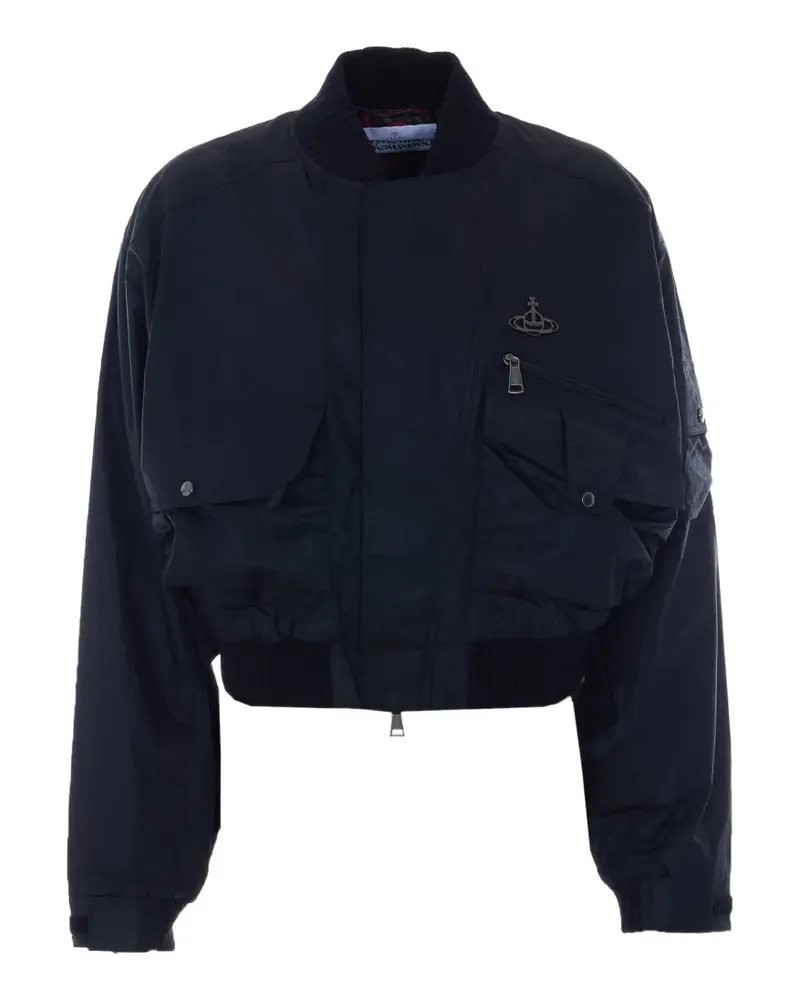 Vivienne Westwood Orb-logo bomber jacket - Blau Blau