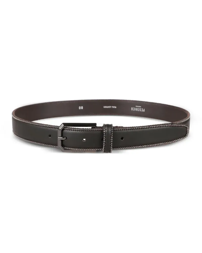 Peserico Verzierter Gürtel - Braun Braun