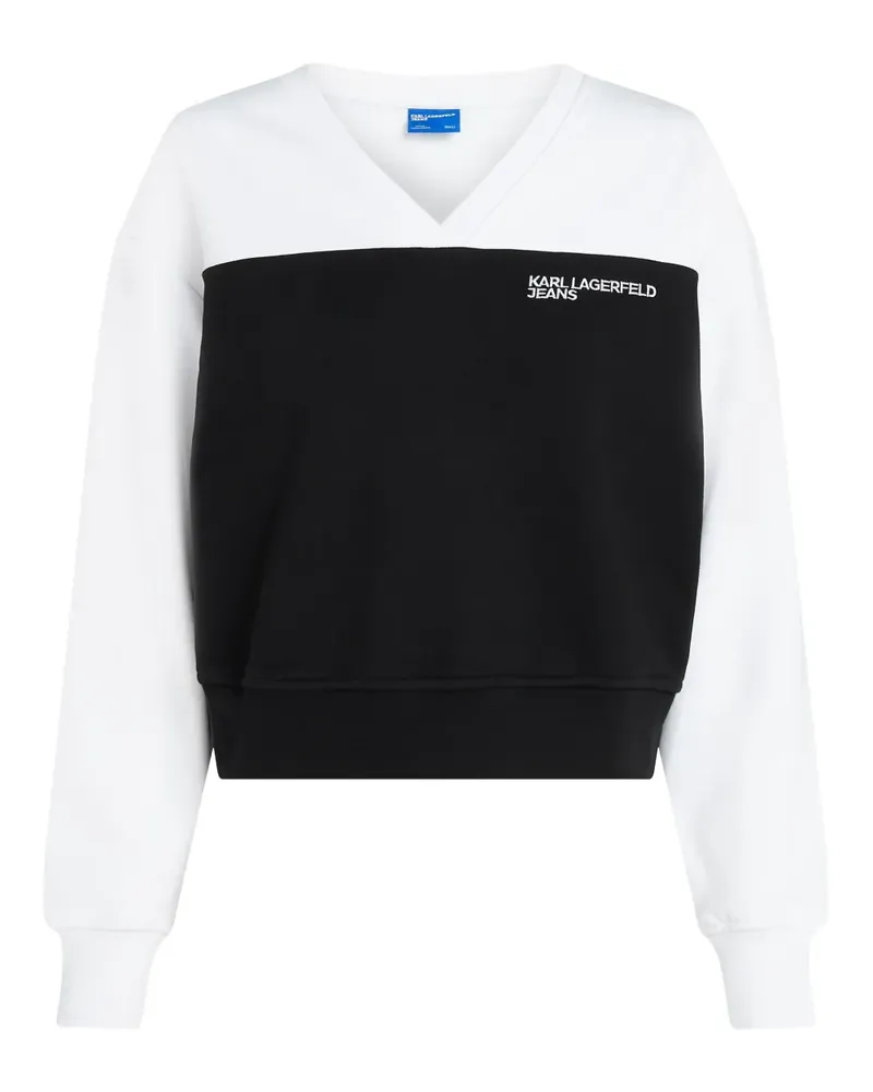Karl Lagerfeld Zweifarbiges Sweatshirt - Schwarz Schwarz
