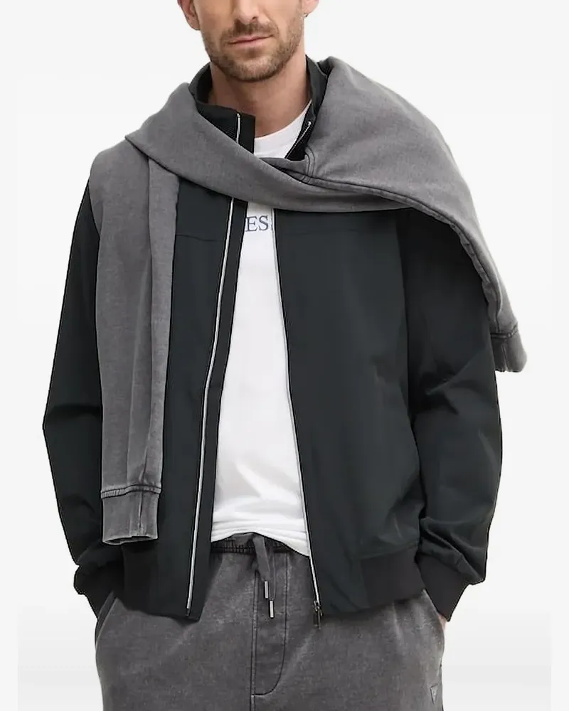 Guess Leichte Jacke mit Reißverschluss - Schwarz Schwarz