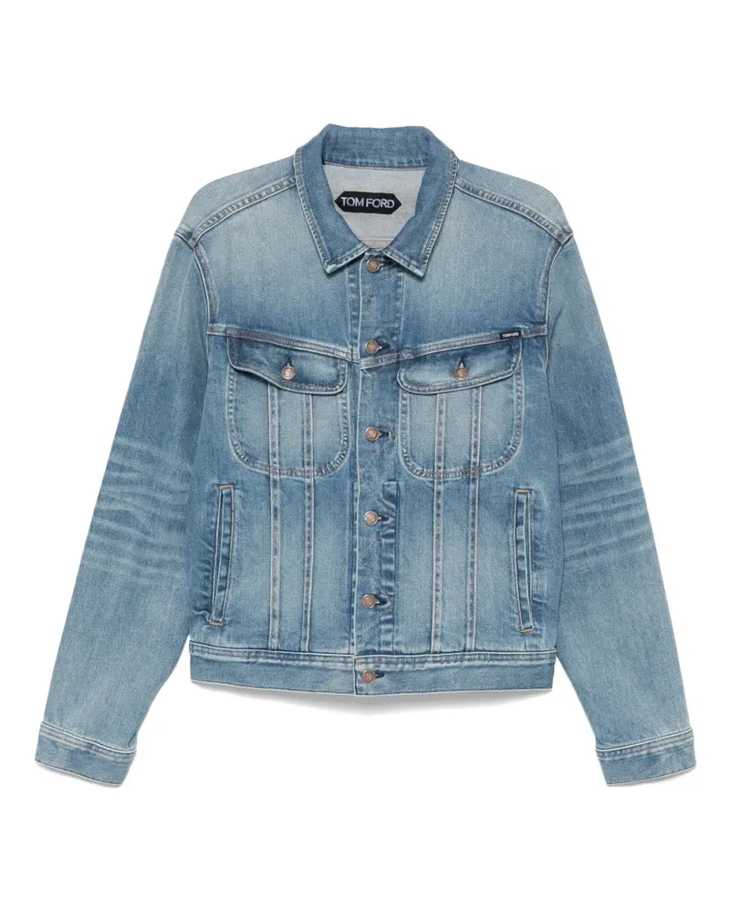 Tom Ford Selvedge Icon Jacke - Blau Blau