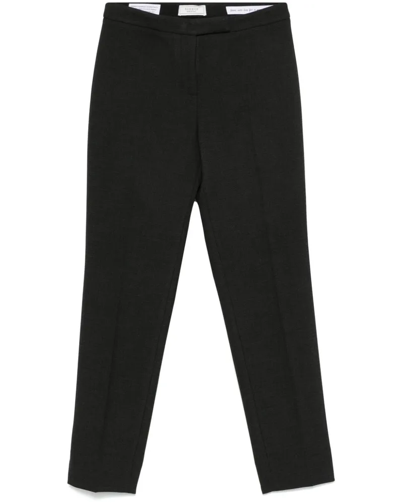 Peserico Cropped-Hose mit Bügelfalten - Grau Grau