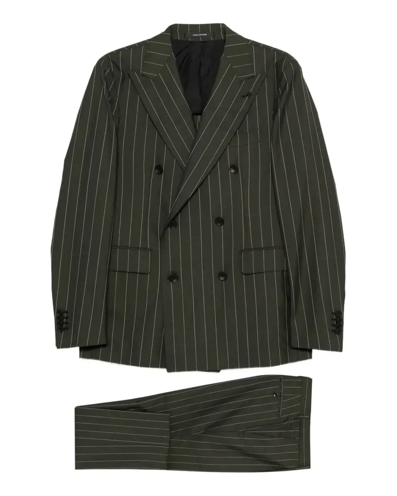 Tagliatore pinstripe-pattern single-breasted suit - Grün Grün
