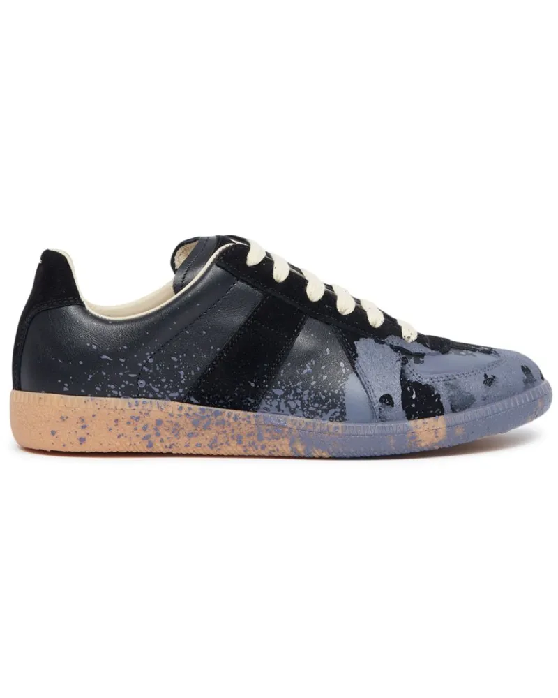 Maison Margiela Replica Paint Sneakers - Schwarz Schwarz