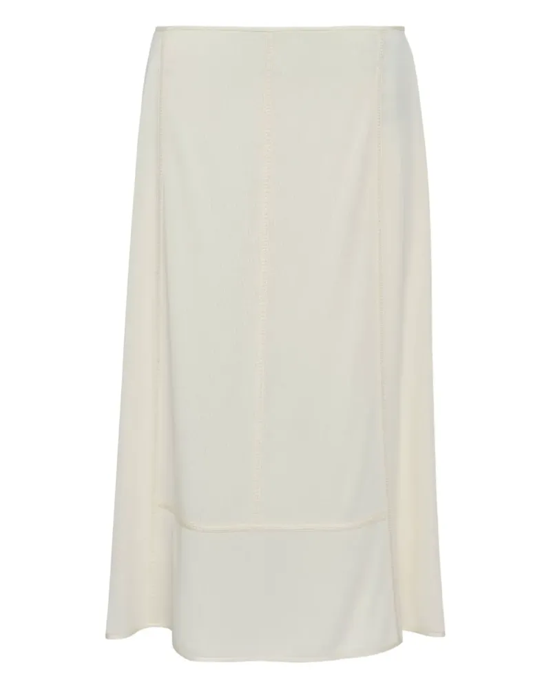 Jil Sander crepe fluid midi skirt - Nude Nude