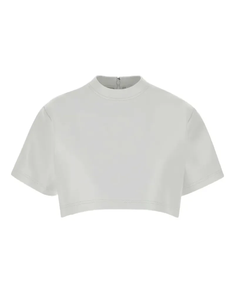 Balenciaga leather crop top - Grau Grau