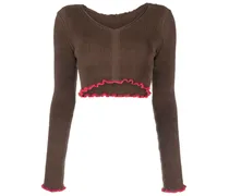 La Maille Santon Cropped-Pullover