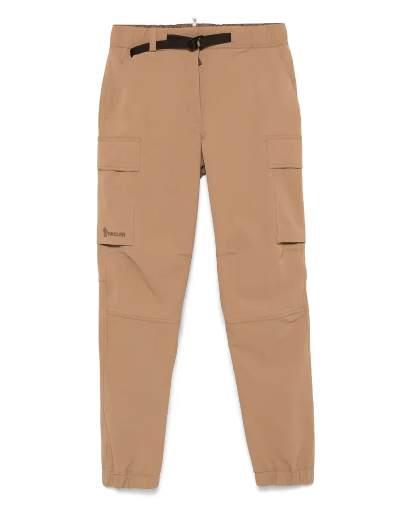 Moncler Cargohose mit Logo-Patch - Braun Braun