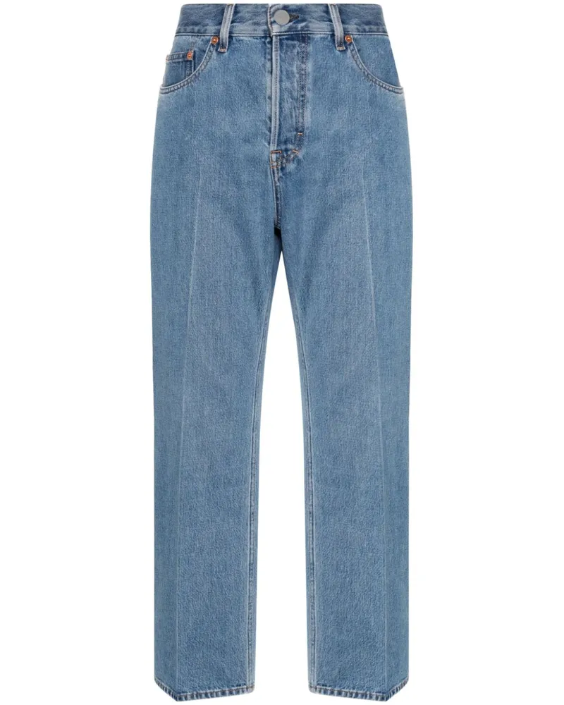 Gucci Tief sitzende Cropped-Jeans - Blau Blau