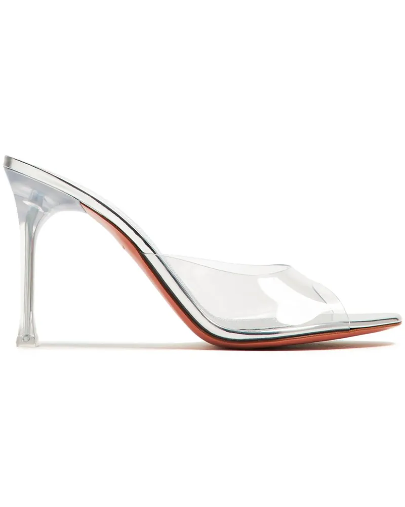Amina Muaddi Alexa Sandalen 95mm - Silber Silber