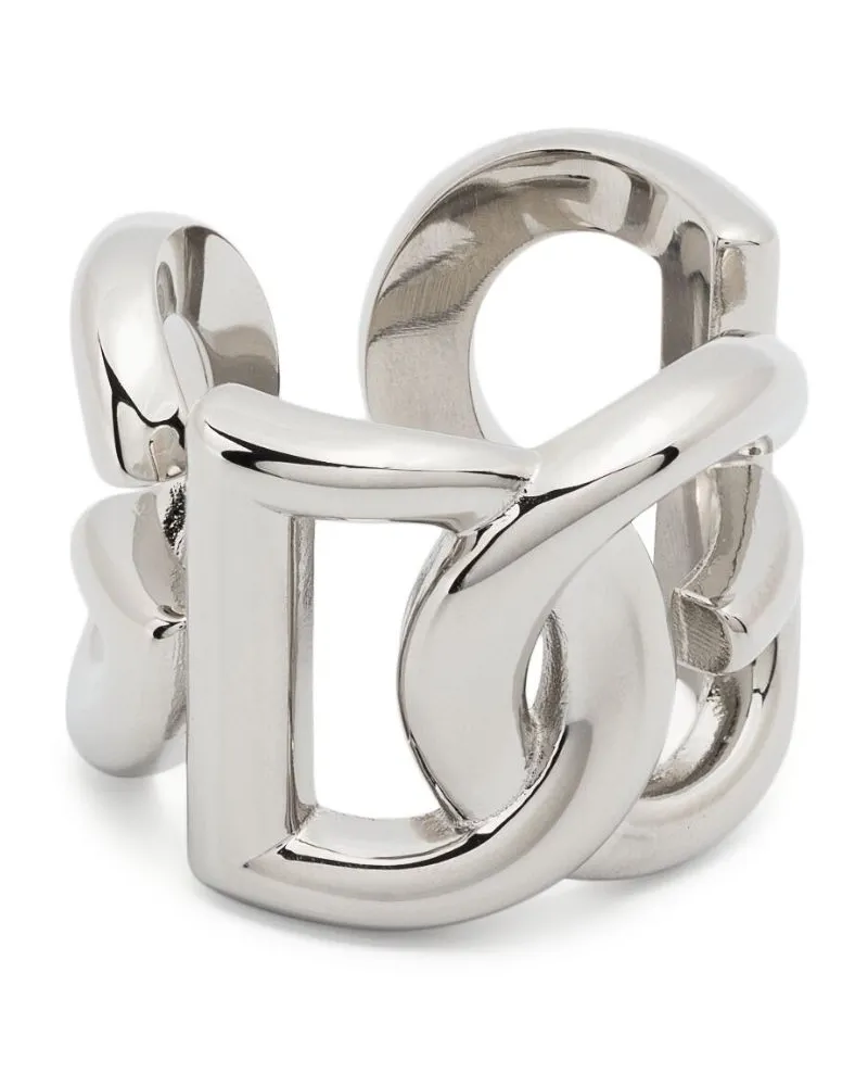 Dolce & Gabbana Ring mit Logo-Gravur - Silber Silber