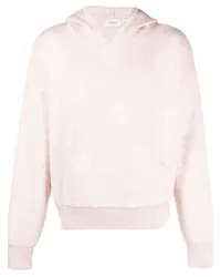 RHUDE Hoodie mit Intarsienmuster Rosa