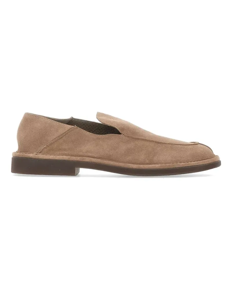 Alexander Hotto foldable-heel suede loafers - Nude Nude