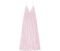 Maxikleid im Metallic-Look - Rosa