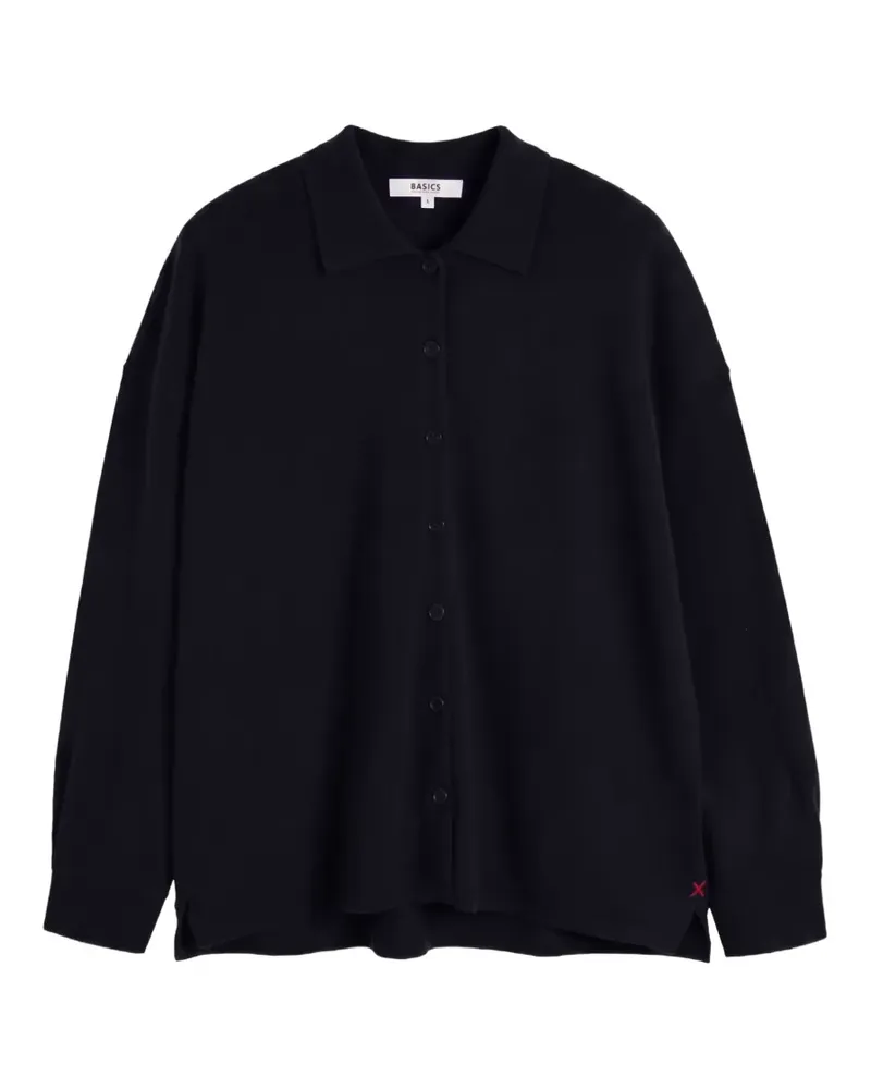 Chinti & Parker Cardigan mit Button-down-Kragen - Blau Blau