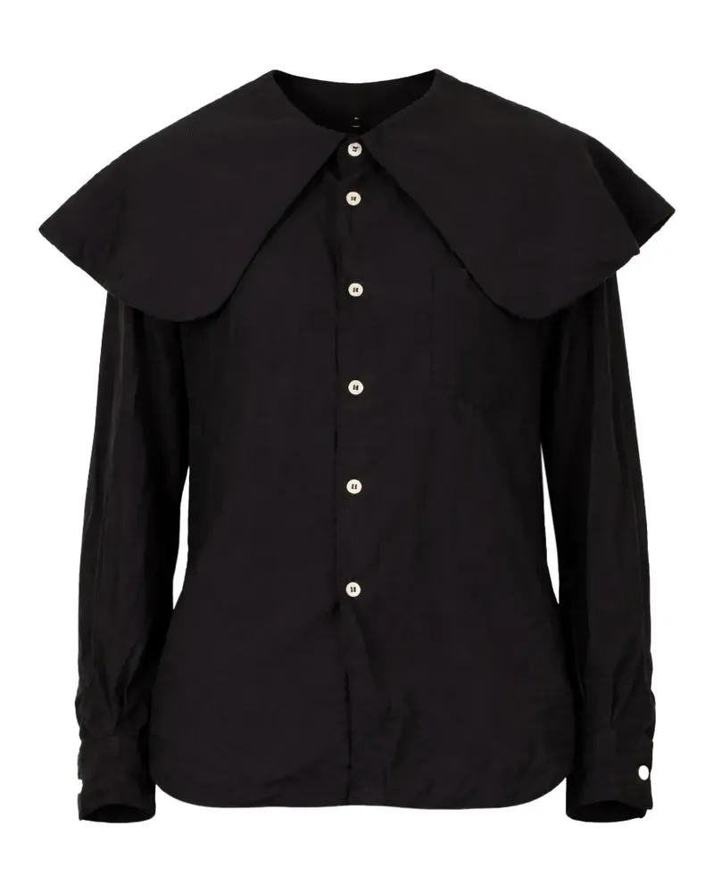 Comme des Garçons pilgrim collar blouse - Schwarz Schwarz