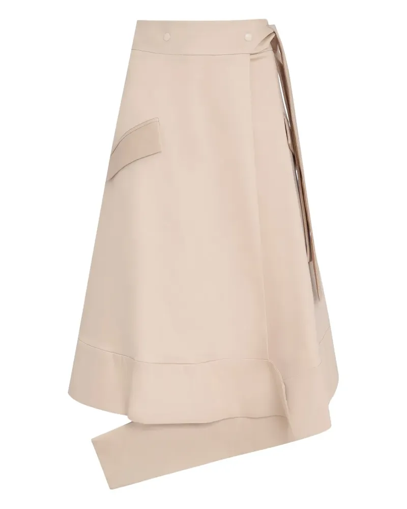 Gloria Coelho Asymmetrischer Rock mit Tasche - Nude Nude