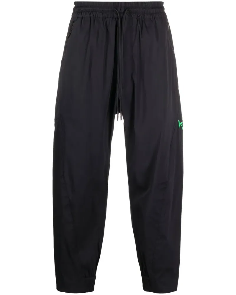 Y-3 Tapered-Jogginghose mit Logo - Schwarz Schwarz