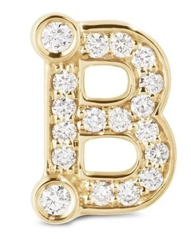 Sophie Bille Brahe 18kt Petite B Gelbgoldohrstecker Gold