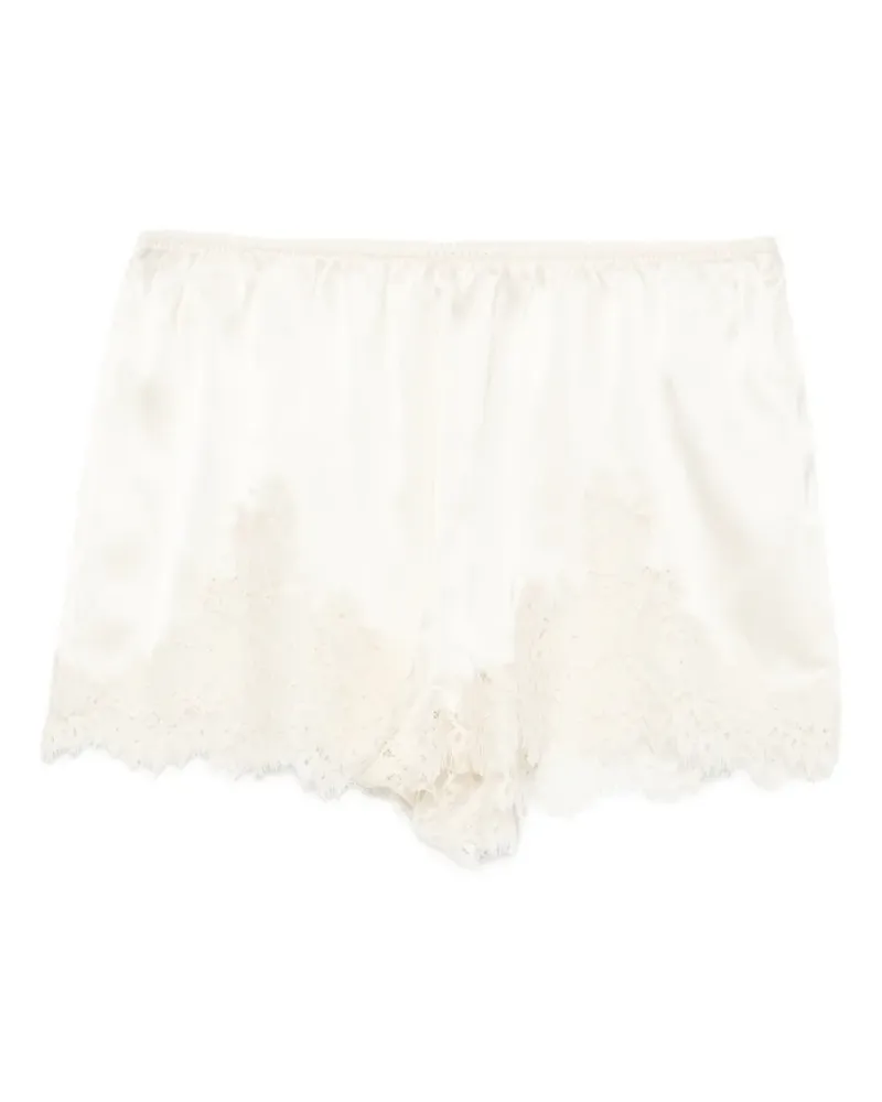 DÔEN Iona Minishorts mit Spitzenbesatz - Nude Nude