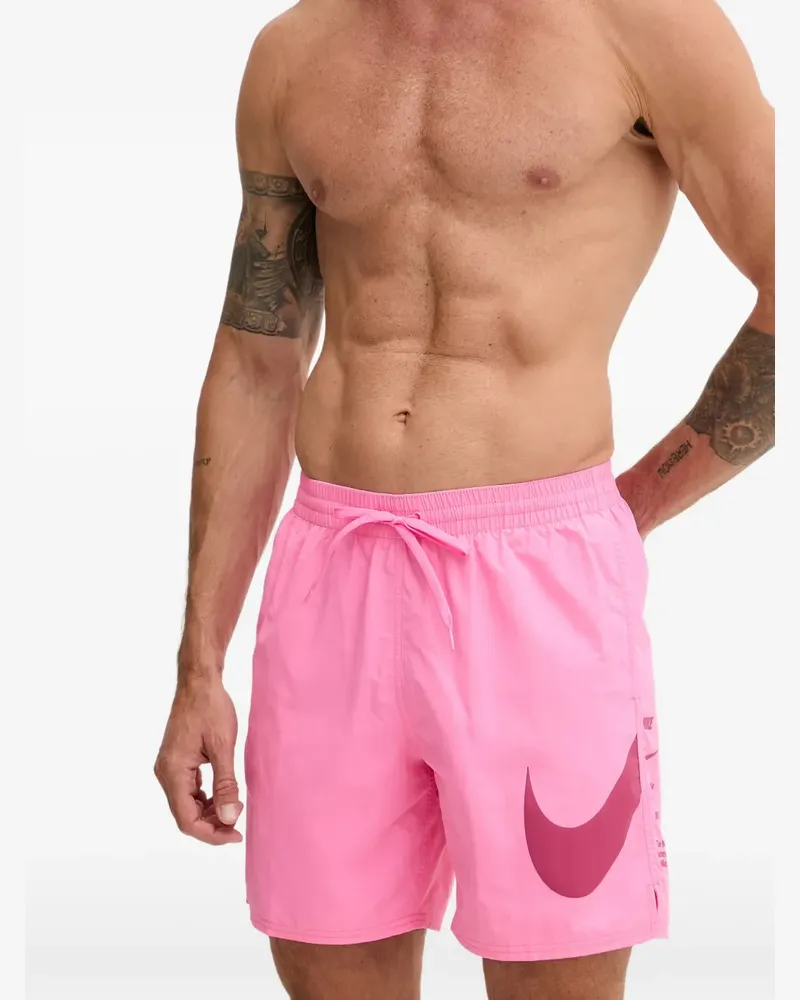 Nike Badeshorts mit Swoosh-Print - Rosa Rosa