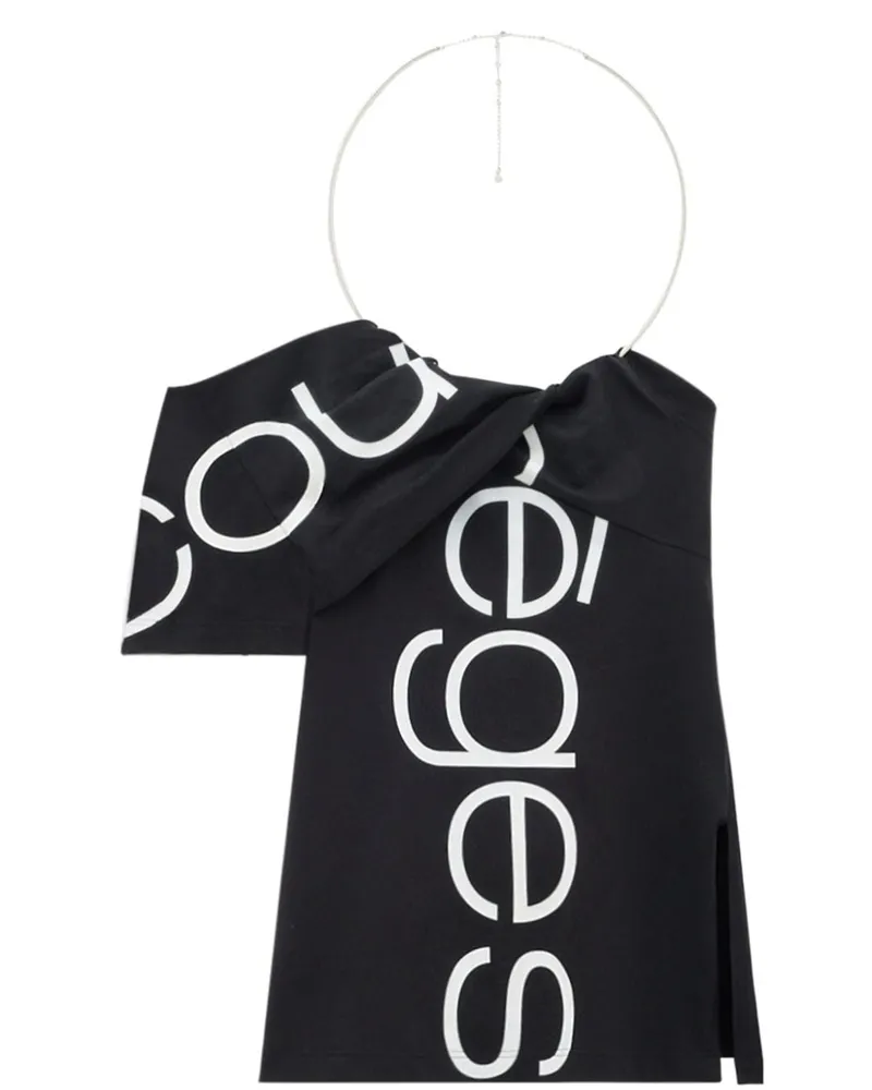 Courrèges Trägershirt aus Bio-Baumwolle - Schwarz Schwarz
