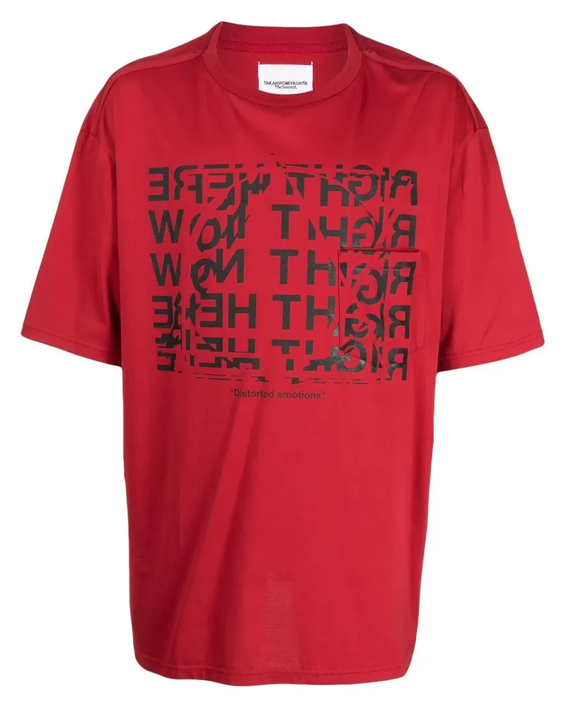 TheSoloIst T-Shirt mit grafischem Print - Rot Rot