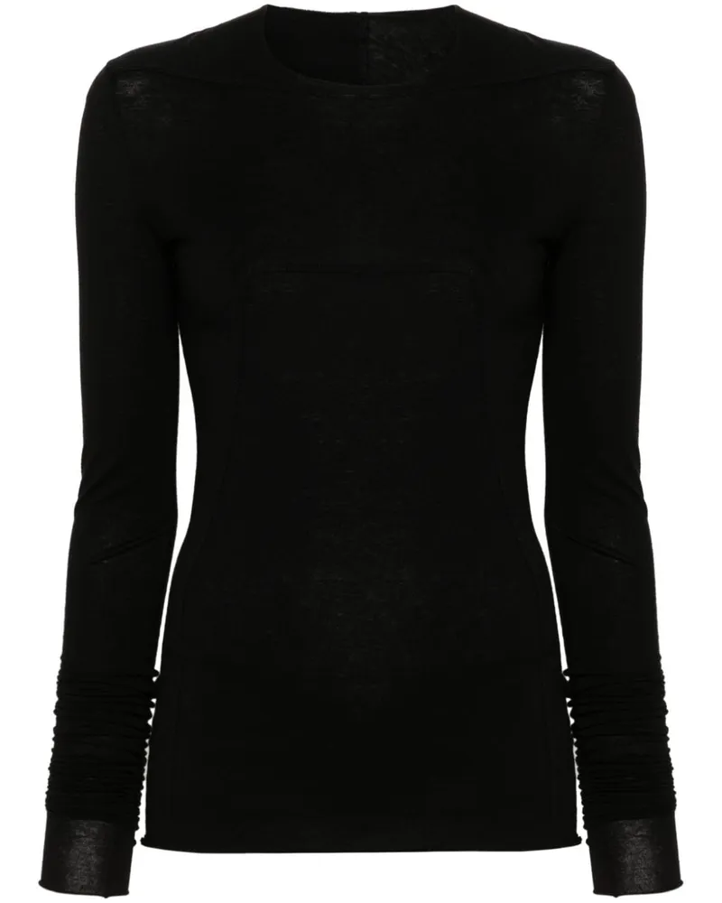 Rick Owens T-Shirt mit Nahtdetail Schwarz