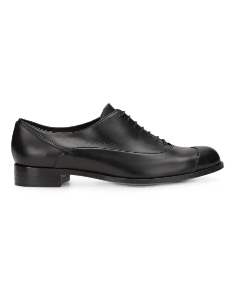 Moschino leather oxford shoes - Schwarz Schwarz